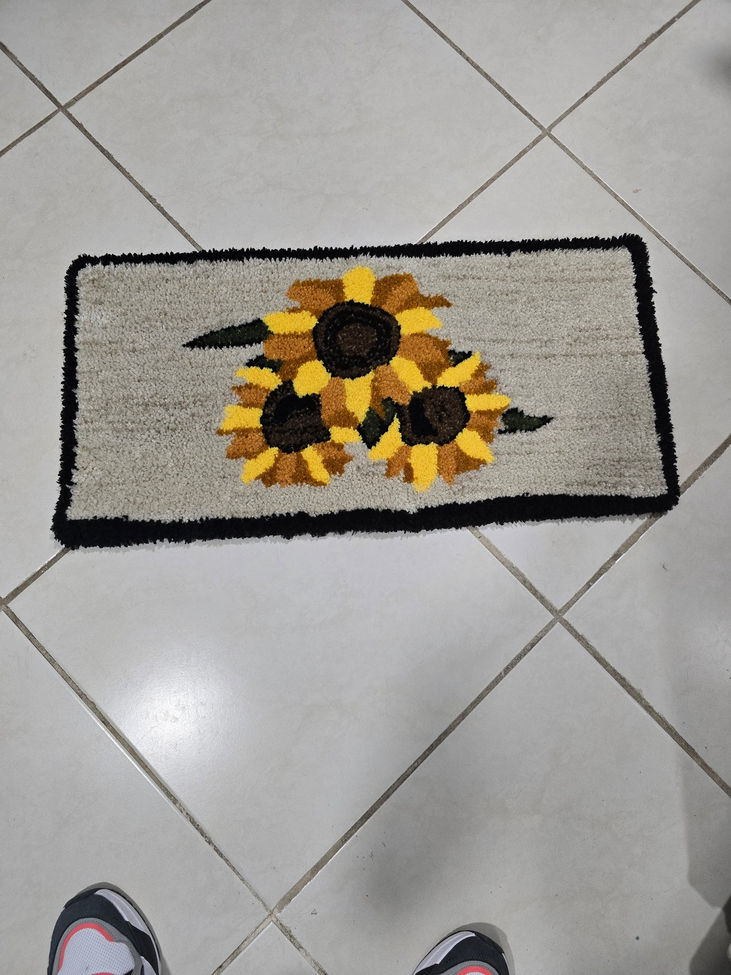 Personalized carpet sunflower