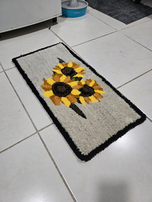 Personalized carpet sunflower