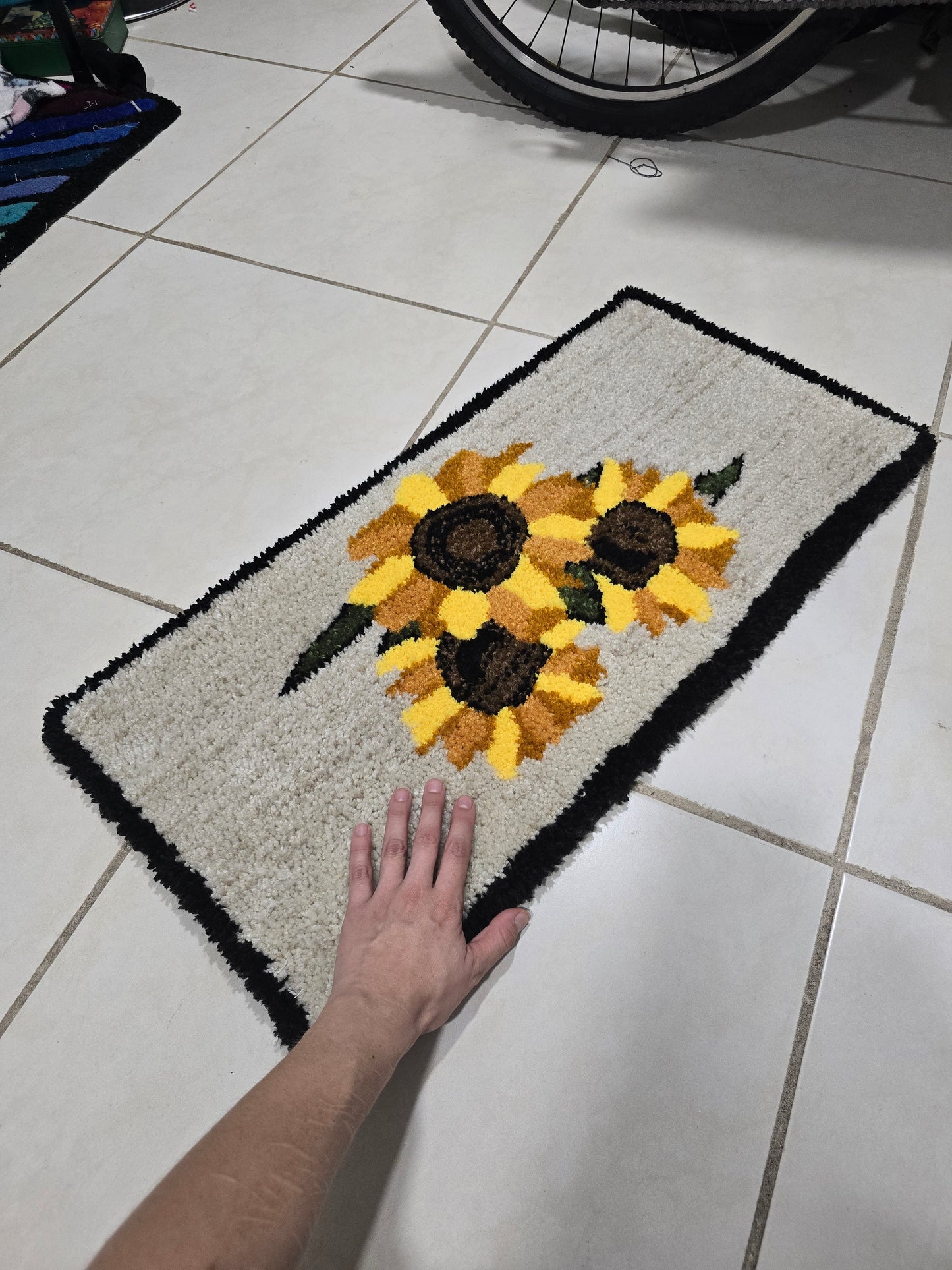 Personalized carpet sunflower
