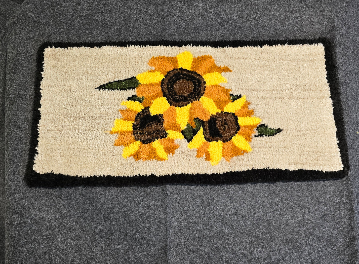 Personalized carpet sunflower