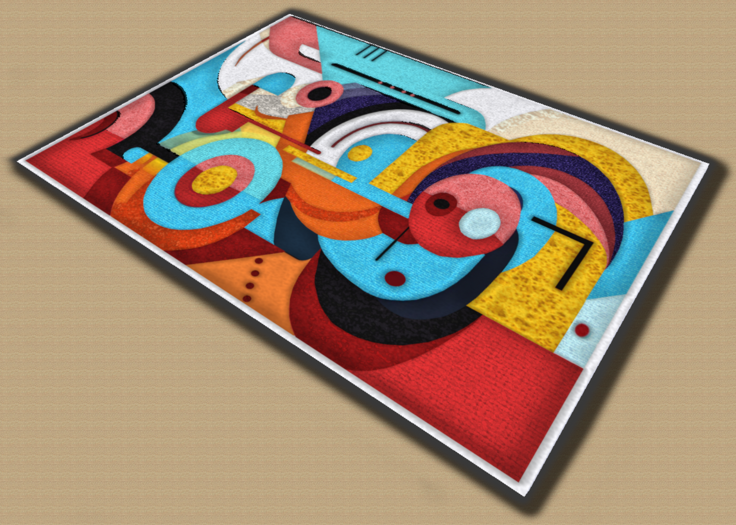 ALFOMBRA ABSTRACTA CIRCULOS