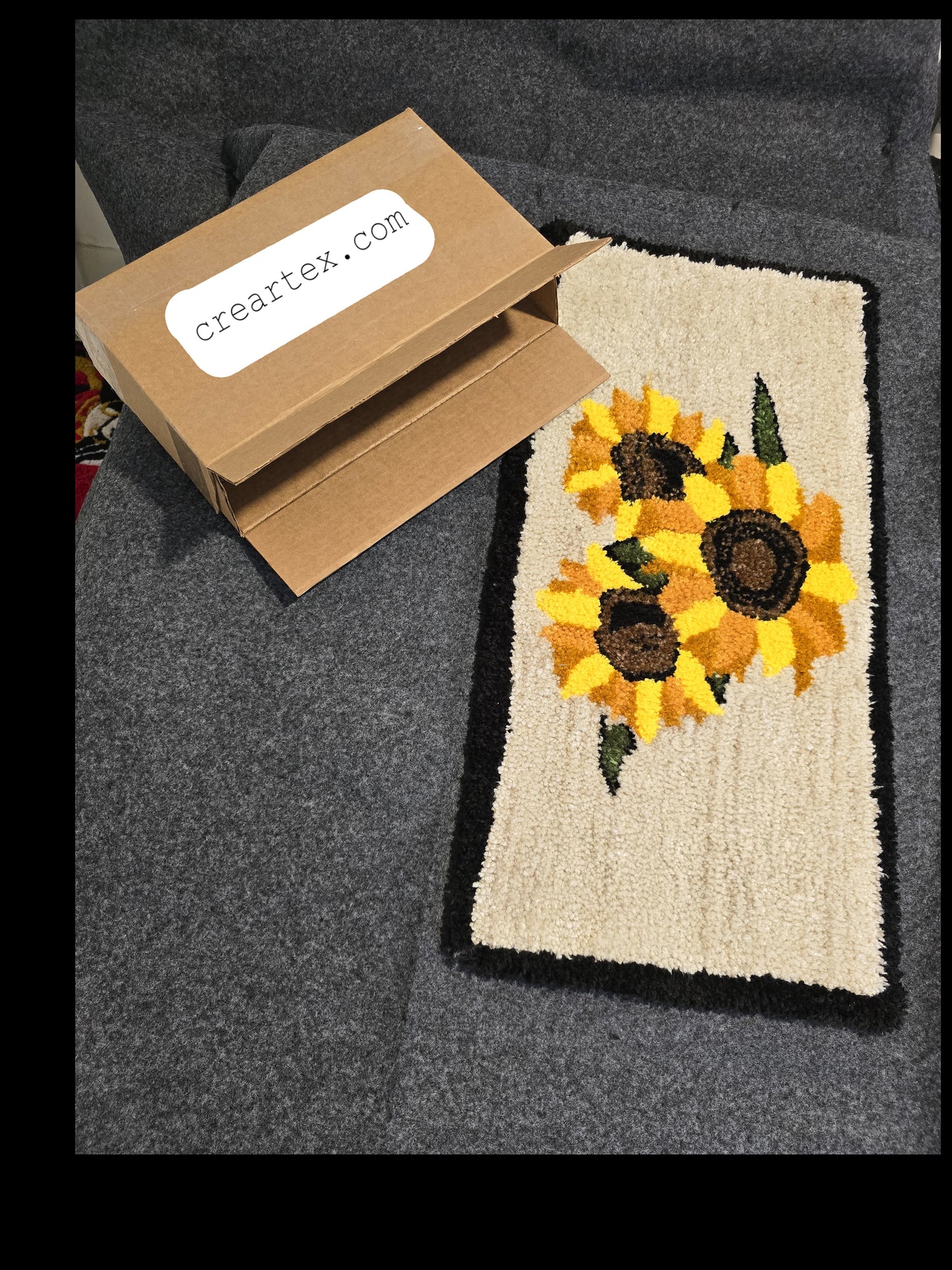 Personalized carpet sunflower