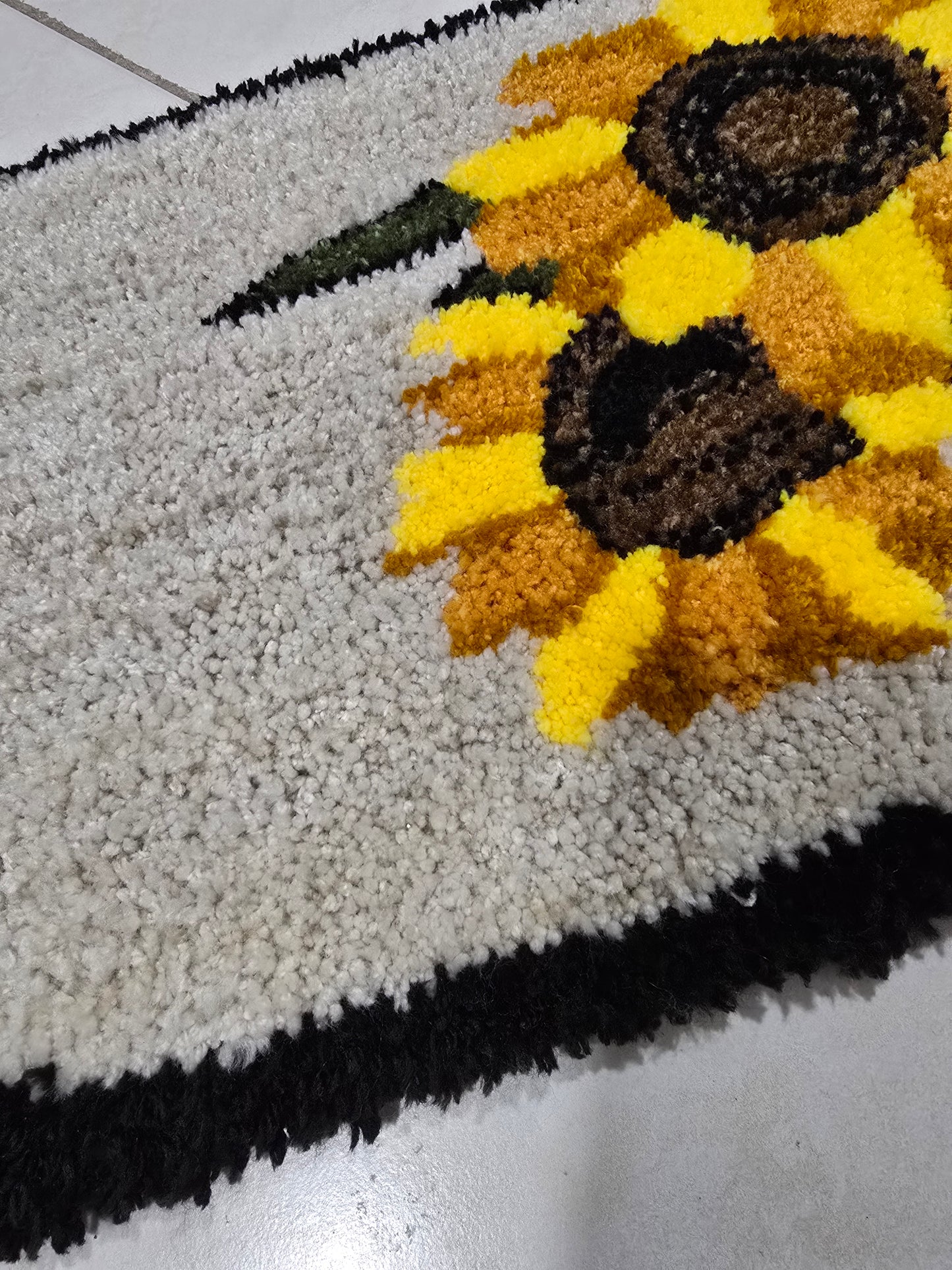 Personalized carpet sunflower