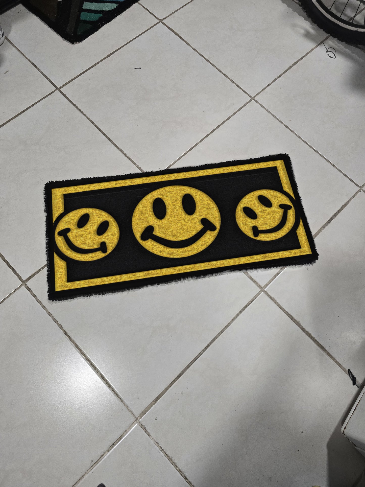 Personalized carpet smile