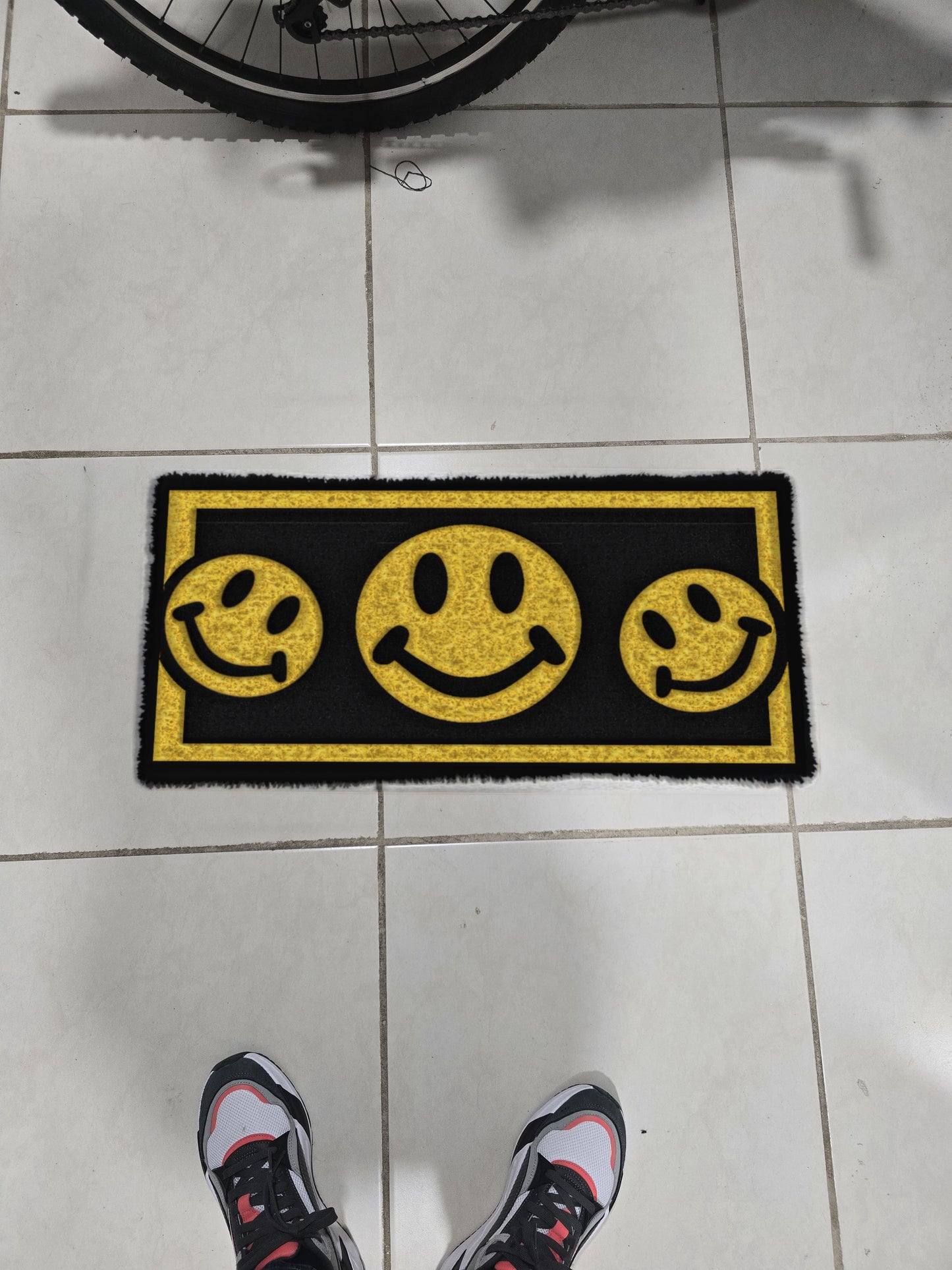 Personalized carpet smile