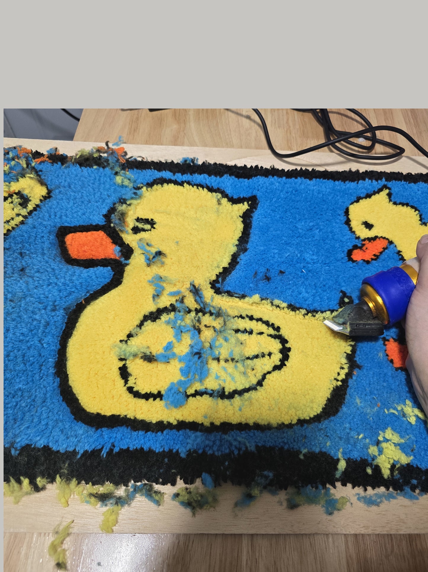 Personalized carpet duck